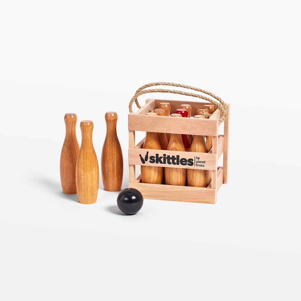 Wooden skittles sales set